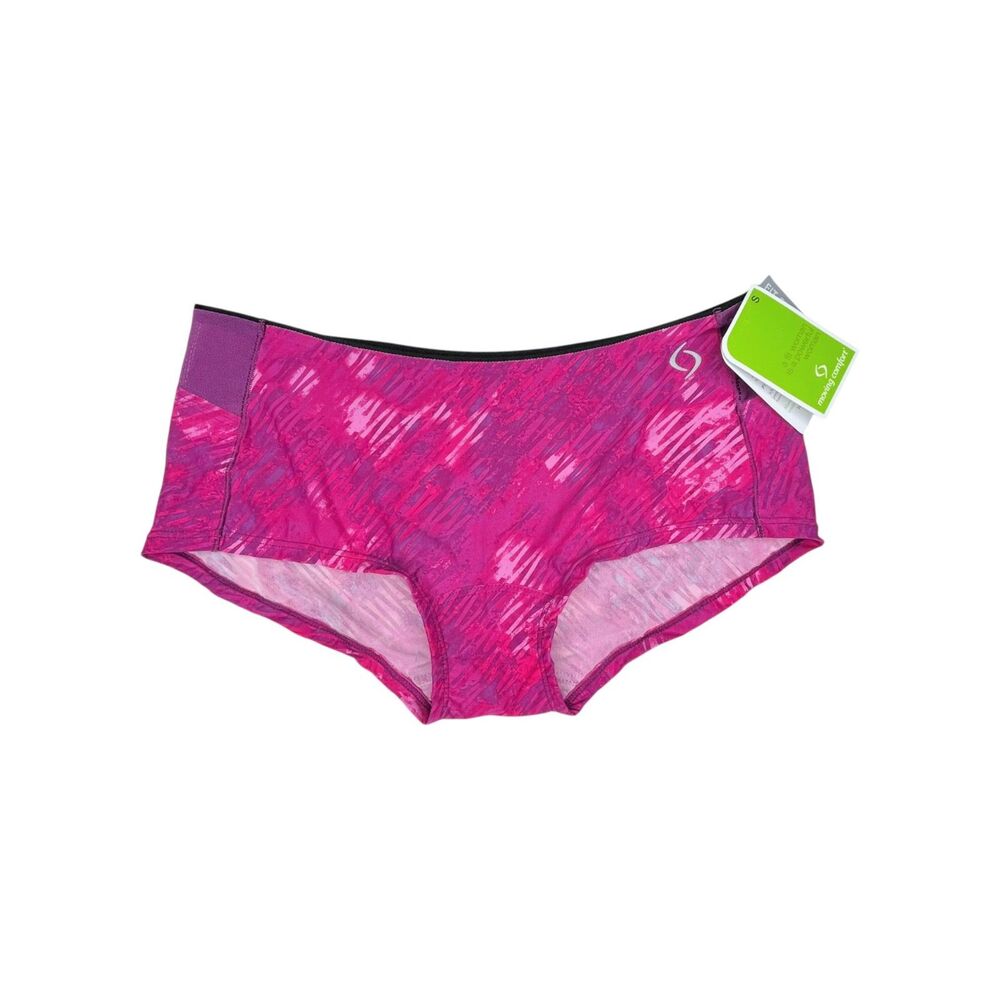 NWT Moving Comfort Workout Hipster Panty Pink sz S * Soft Feel Quick Dry Mesh